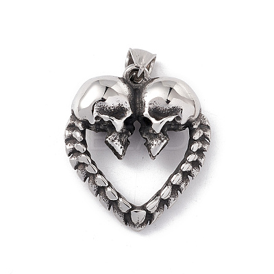 304 Stainless Steel Manual Polishing Pendants STAS-G267-17AS-1