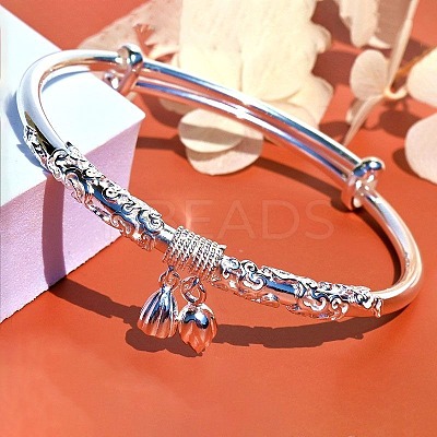 Simple Style Adjustable Brass Charm Bangles for Women FS-WG003F2-05-1