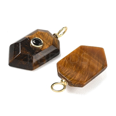 Natural Tiger Eye Pendants KK-CBAF9BC-20G-02-1
