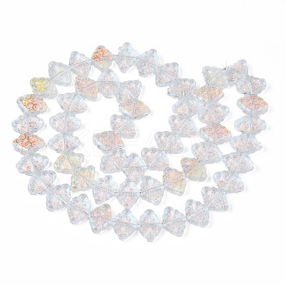 Electroplate Glass Beads Strand EGLA-S188-20-B03-1