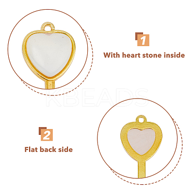 12Pcs 12 Style Natural & Synthetic Gemstone Pendants G-HY0001-09-1