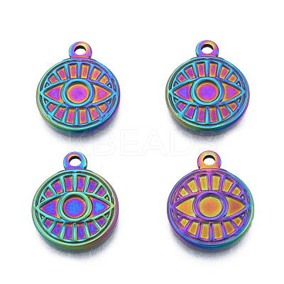 Ion Plating(IP) 201 Stainless Steel Pendants STAS-N098-217M-1