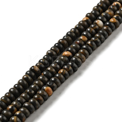 Natural Coffee Jasper Beads Strands G-C245-05-1