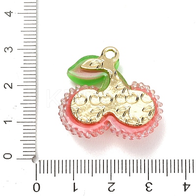 AB Color Alloy & Resin Beaded Pendants RE-CBA4A70-02C-1