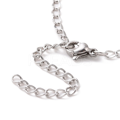 Non-Tarnish 304 Stainless Steel Curb Chain Bracelet for Men Women BJEW-E031-15P-01-1