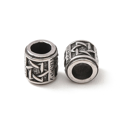 316 Surgical Stainless Steel European Beads SA-CBA7555-01AS-07-1