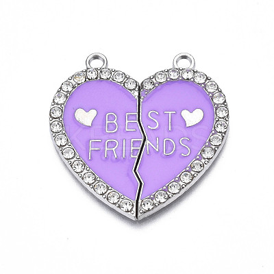 Alloy Enamel Split Pendant ENAM-S130-25C-1