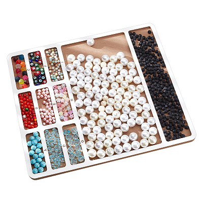 Wooden Bead Design Boards WOOD-WH0042-26B-1