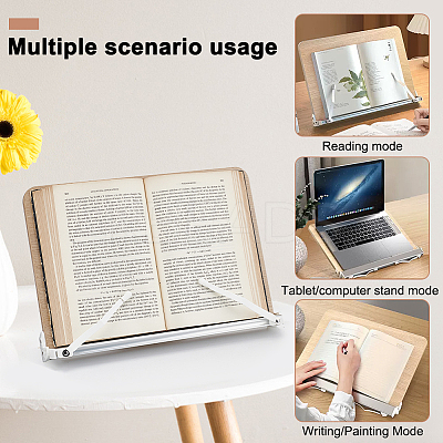 Wood Book Stand AJEW-WH0413-97B-1