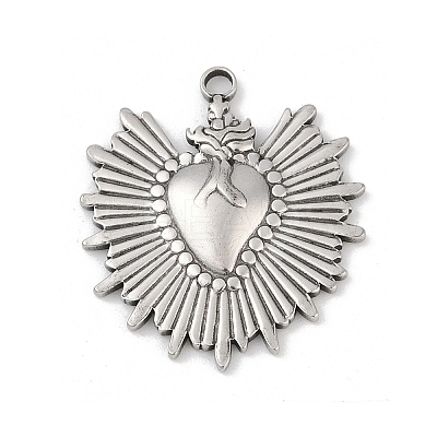 304 Stainless Steel Pendants STAS-D366-05A-P-1