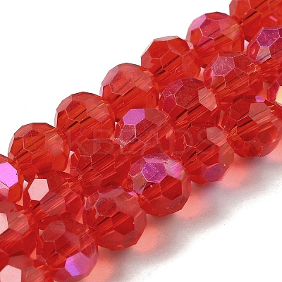Electroplate Transparent Glass Beads Strands LS-EGLA-A035-T8mm-L01-1