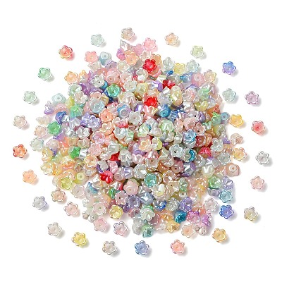 500Pcs ABS Plastic Bead Caps OACR-CJ0002-70-1