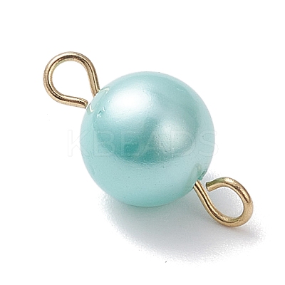 Polished Shell Pearl Round Links PALLOY-JF04647-1