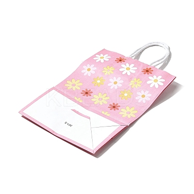 Rectangle with Sunflower Pattern Paper Gift Bags CARB-L012-01B-1