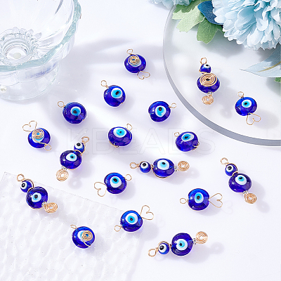 18Pcs 3 Style Handmade Lampwork Pendants FIND-AR0003-01-1