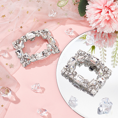 1 Pair Alloy & Rhinestone Shoe Decorations FIND-AN0001-11A-1