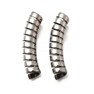 304 Stainless Steel Tube Beads STAS-D382-11P-1