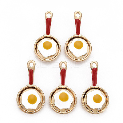 Rack Plating Alloy Enamel Pendants X-ENAM-N055-031-A01-NR-1