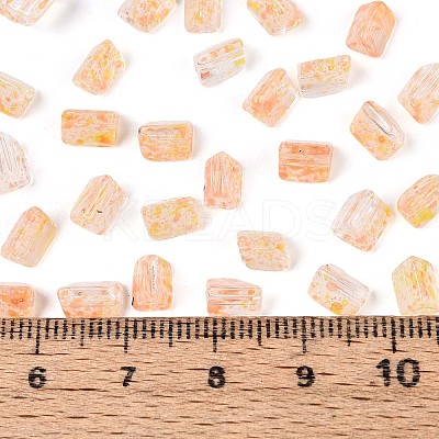 Transparent Spray Painted Glass Seed Beads SEED-L011-10A-14-1