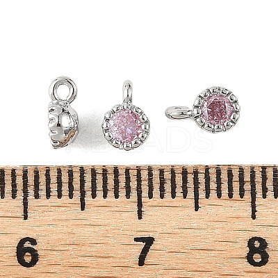SHEGRACE Brass Pave Cubic Zirconia Charms XGRQ5K045-832P-B-1