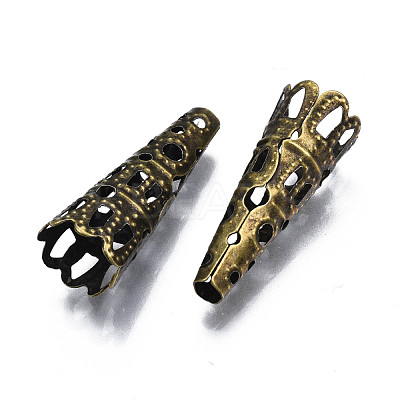 Iron Filigree Bead Cones X-E057Y-NFAB-1