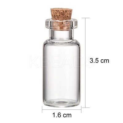 Glass Jar Glass Bottles AJEW-H004-3-1