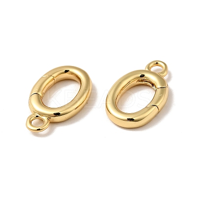 Brass Spring Gate Rings KK-J301-09G-1