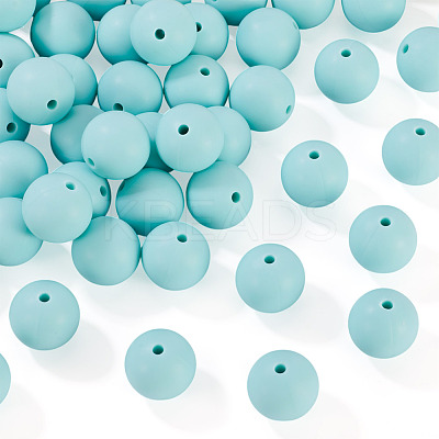 50Pcs Food Grade Eco-Friendly Silicone Beads SIL-TA0002-89J-1