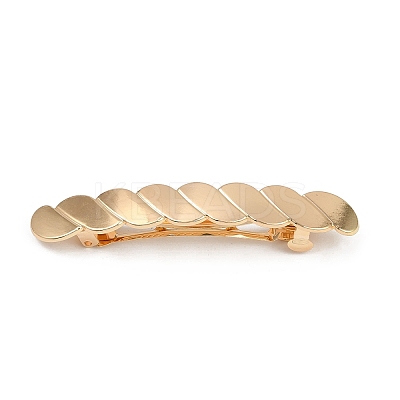 Twist Alloy with Iron Clip Hair Barrettes LS-PHAR-G014-04G-1
