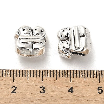 Tibetan Style Alloy European Beads PALLOY-K019-03E-AS-1
