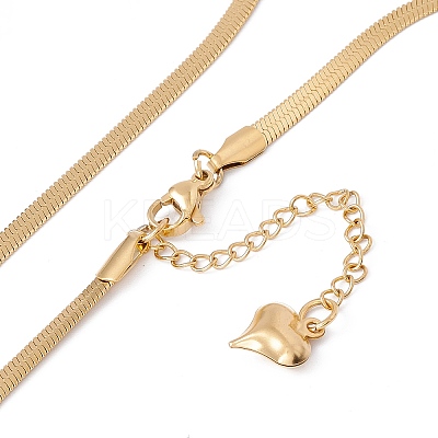 3D Butterfly with Chain Tassel Pendant Necklace with Herringbone Chains LS-NJEW-G074-43G-1