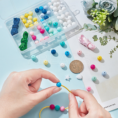 DIY Bead Braided Bracelet Making Kit DIY-PH0009-17-1