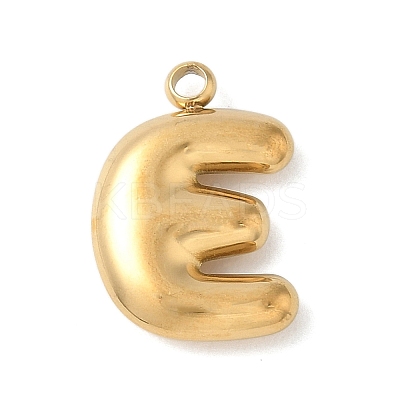 304 Stainless Steel Initial Pendants STAS-S186-12E-G-1