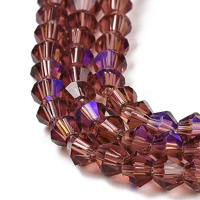 Transparent Electroplate Glass Beads Strands LS-GLAA-F029-3mm-D05-1