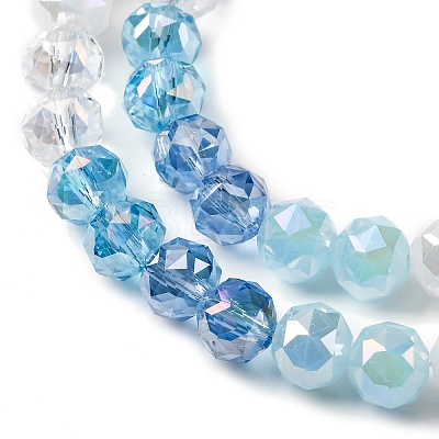Transparent Glass Beads Strands GLAA-Q009-01D-1
