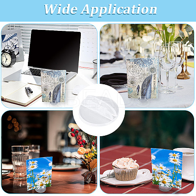 50Pcs Plastic Name Card Holders AJEW-CP0009-07-1