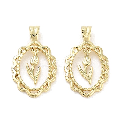 Rack Plating Brass Pendants KK-Z064-24G-02-1