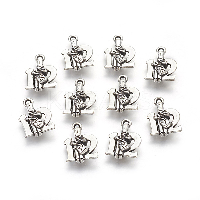 Tibetan Style Alloy Pendants TIBEP-GC151-AS-NR-1