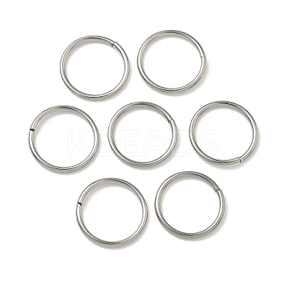 Tarnish Resistant 304 Stainless Steel Open Jump Rings STAS-J013-14xx1.2mm-01-1