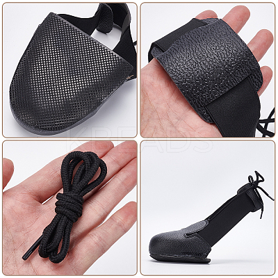 Cowhide Leather Shoes Cover AJEW-WH20121-07-1