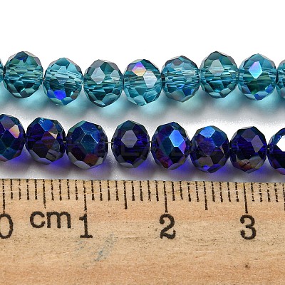 Electroplate Glass Beads Strands EGLA-A034-T6mm-I-1