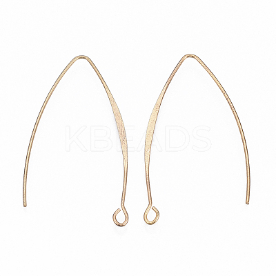 Brass Earring Hooks X-KK-N231-07-NF-1