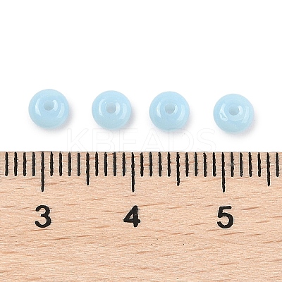 Imitation Jade Glass Seed Beads SEED-Q038-01F-1