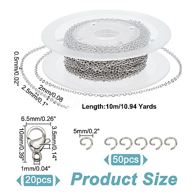 DIY Chain Bracelet Necklace Making Kit DIY-AR0003-67A-1