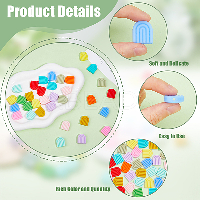36Pcs 12 Colors Silicone Beads SIL-DC0001-26-1