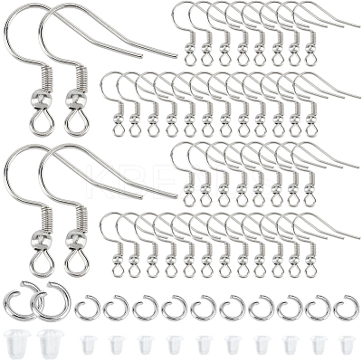 300Pcs 304 Stainless Steel Earring Hooks STAS-SP0001-34-1