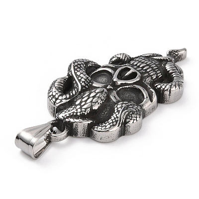 304 Stainless Steel Big Pendants X-STAS-A083-13AS-1