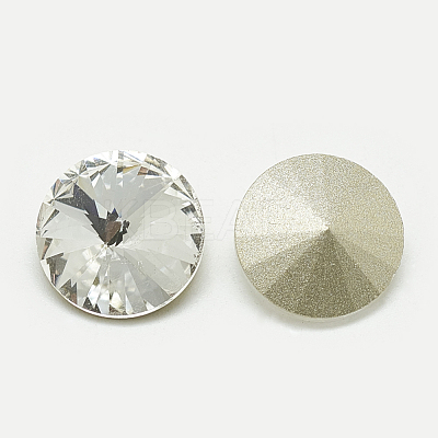 Pointed Back Glass Rhinestone Cabochons RGLA-T086-6mm-01-1