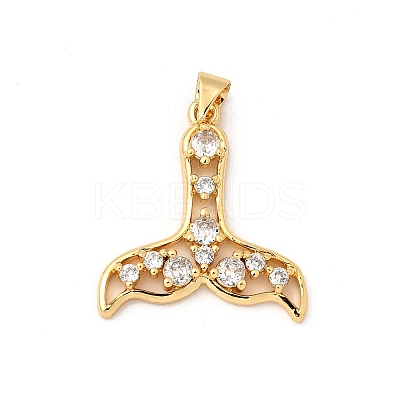 Brass Micro Pave Cubic Zirconia Pendants KK-I359-16G-03-1