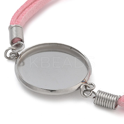 Faux Suede Double Cord Bracelet Making LS-STAS-M084-10P-01-1